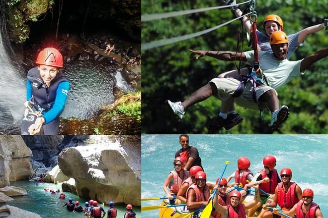 Alanya: Rafting Canyoning and Zipline Adventure
