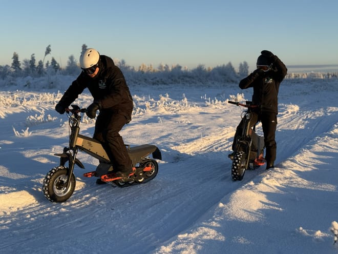 Private Electric Reindeer safari to Santa’s Hidden Cabin