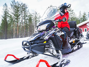 eSled Taste of electric snowmobiling safari, Rovaniemi