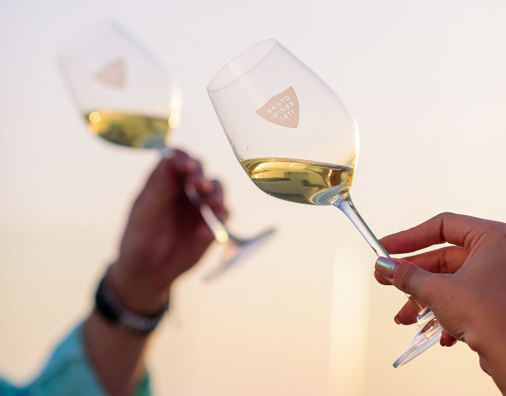 A Taste of Santorini: Dinner at Santo Winery