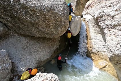 6 Hour Canyoning Experience in Agios Loukas Gorge from Athens