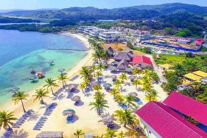 Roatan Las Palmas Beach Club, FREE Sloths & Monkey, Private Transportation