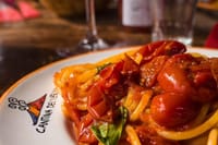 Spaghetti with fresh cherry tomato