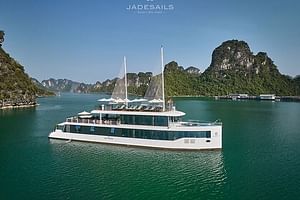 Luxury Halong Bay and Lan Ha Bay Day Tour with Jade Sails Cruise