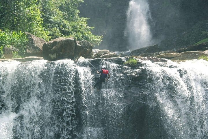 Waterfall Abseiling with Kingfisher Tours Sri Lanka