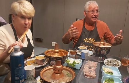 Mongolian Hot-Pot Dinner with Beer in Beijing's Hutong