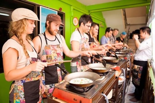 Silom Thai Cooking School with Fresh Market Tour