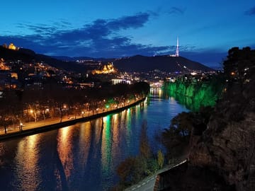 view to old Tbilisi