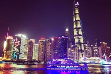 Shanghai Night River Cruise with Xinjiang Dining Experience