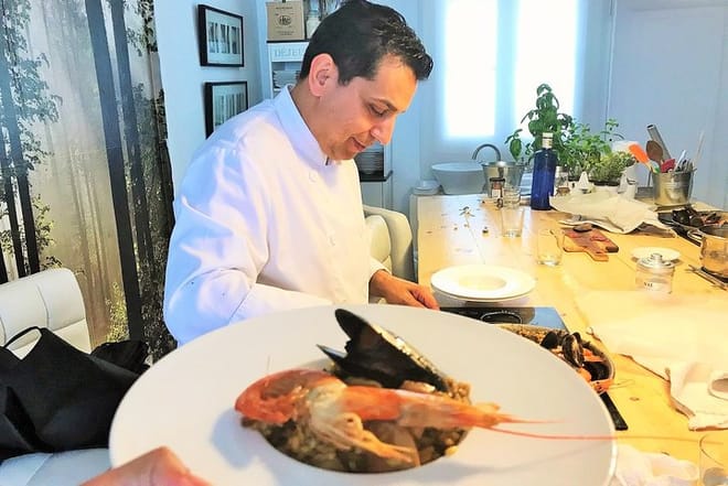 Private Paella class, Tapas, full menu and Sangria workshop photo 4