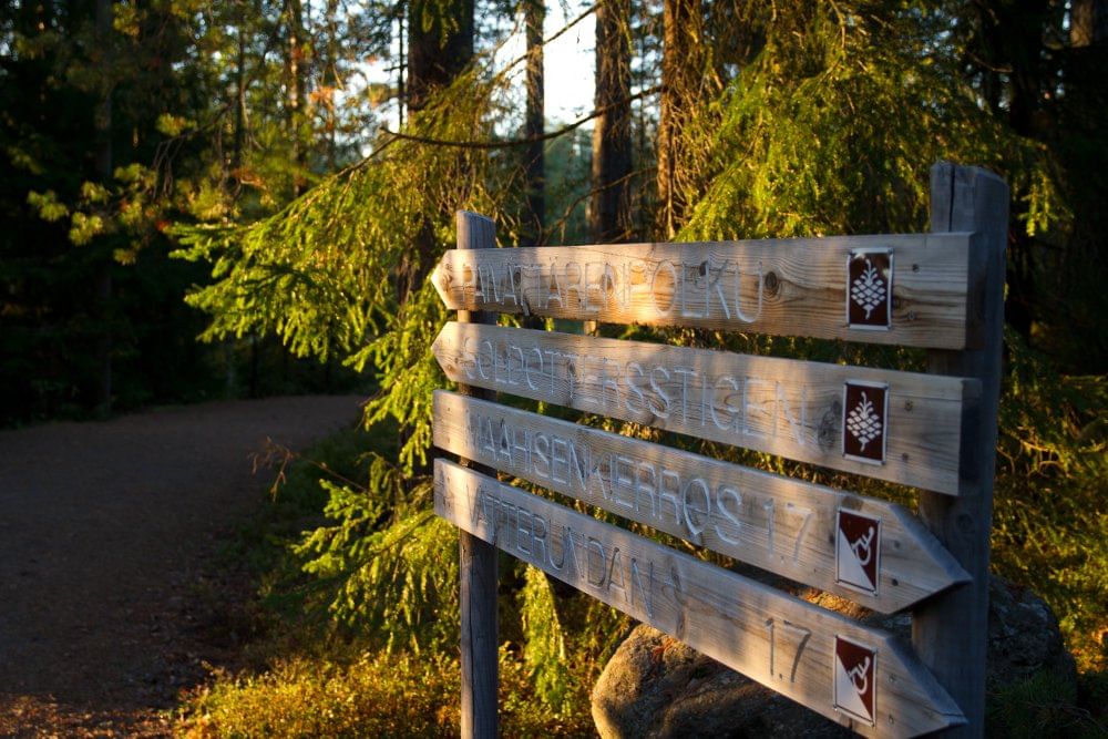 Nuuksio National Park sign