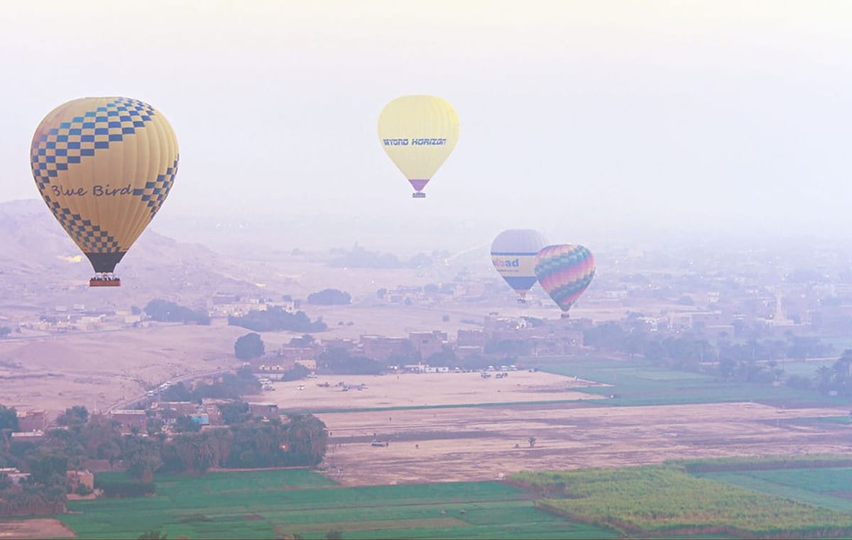 Hot Air Ballon Trip over Luxor West Bank