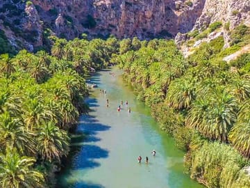 Full Day Tour to Preveli Palm Beach from Heraklion