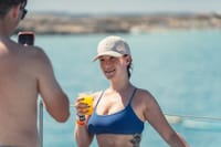 Ibiza Beach Hopper with Lunch Open Bar Paddle Surf and Snorkeling 2
