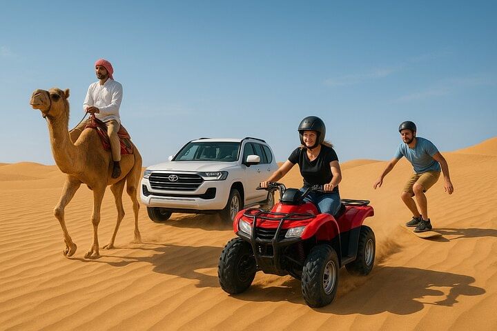 Dubai Desert Safari: Quad Biking, Camel Riding & Overnight Adventure