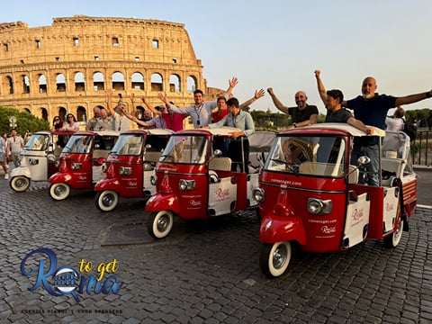 Seven Hills of Rome is the perfect way to discover Rome on board of the original ape calessino by Piaggio