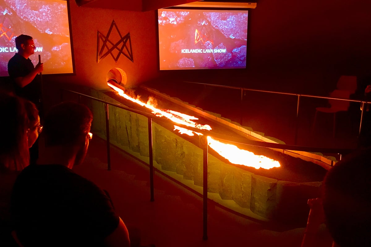 Lava Show in Vík, Iceland