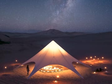 Desert Glamping Experience in Ica, Peru with Gourmet Dinner