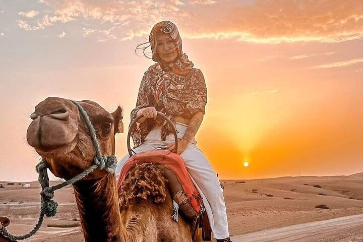 Agafay Quad and Sunset Camel Tour with Dinner Show from Marrakech