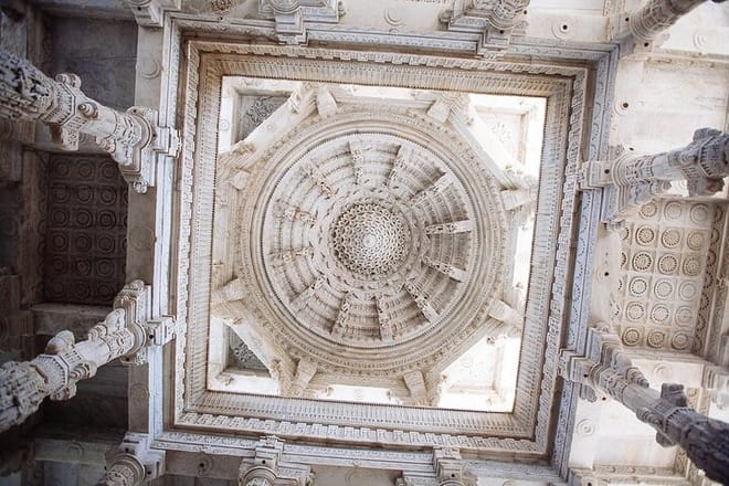 Bas-Relief Work in Ranakpur Temple