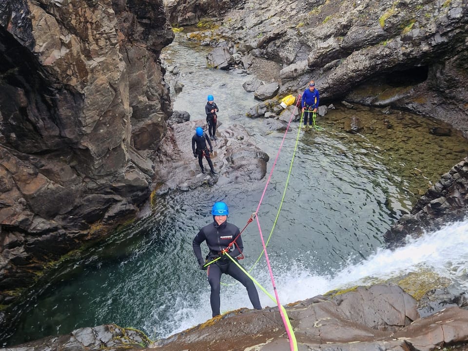 Half-day Canyoning under Vatnajökull — Ice Guardians Iceland