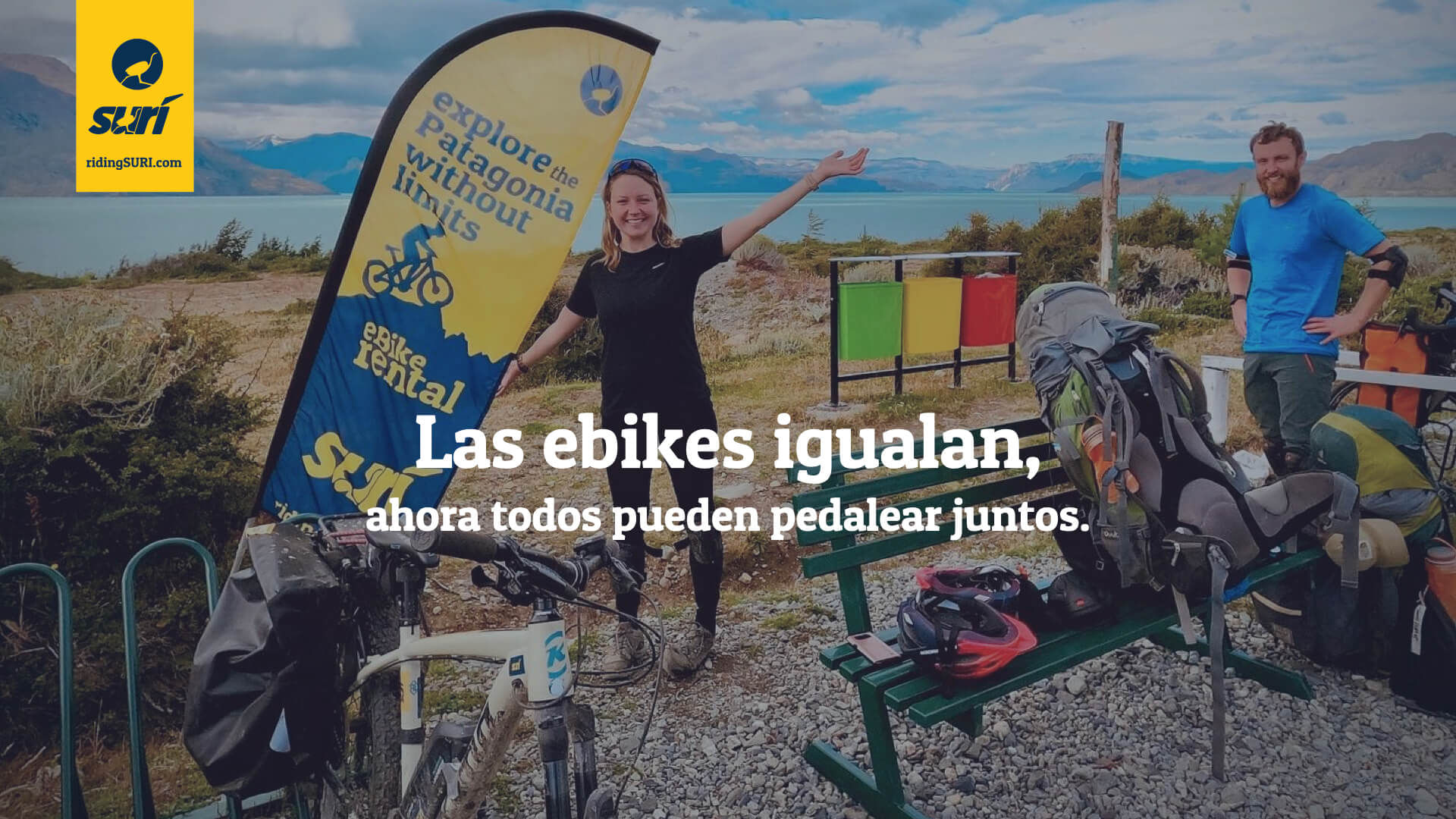 Las eBikes Igualan! ahora todos pueden pedalear juntos en Candelario Mansilla y Villa O'Higgins.