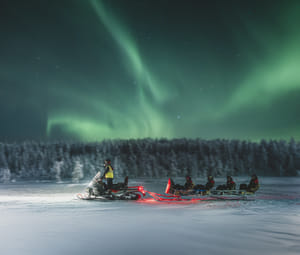 Hunting Northern Lights with Sleigh Ride