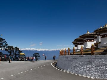 A sacred mountain pass Dochula at 3150m asl