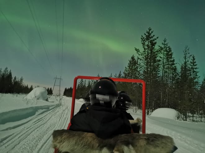 Northern Lights Sledge Ride by Snowmobile photo 6