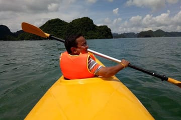 Ha Long Bay Six Hours Trip Kayaking & Swimming on Beach