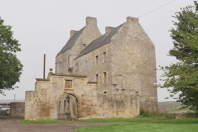 Lallybroch ( Midhope Castle ) , ancestral home of Jamie Fraser