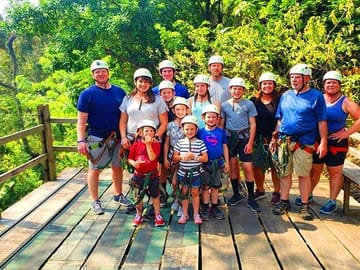 Time to zip at Roatan forest