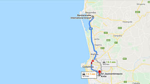 Colombo Airport (CMB) to Kotte City Private Transfer