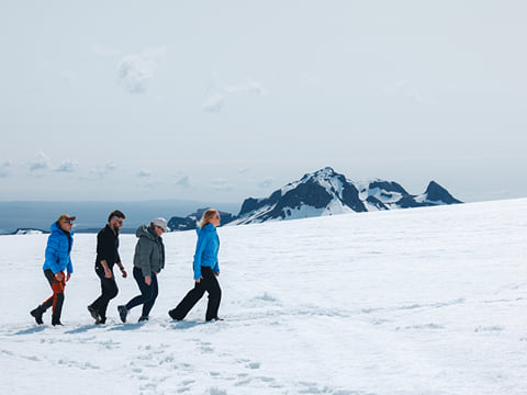 Walk on Langjökull glacier