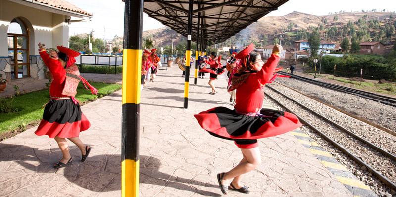 Réception du train Hiram Bingham