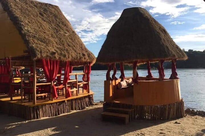 Relaxing bar along the source of the Nile River