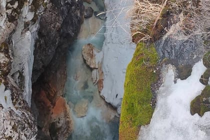 Lake Louise, Marble Canyon Icewalk and Banff Town from Banff