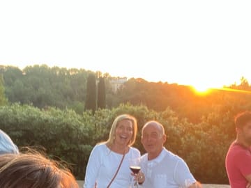 Sun set in Rome