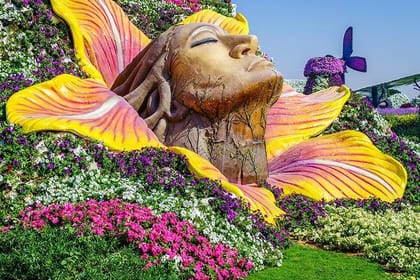 Dubai Miracle Garden with private round trip transfers