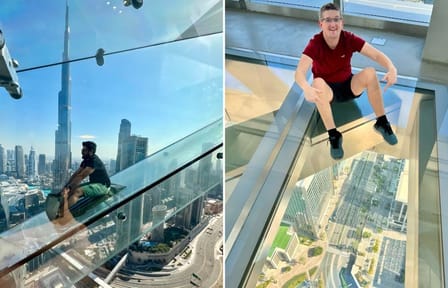 Sky View Glass Slide Adventure Tour in Dubai