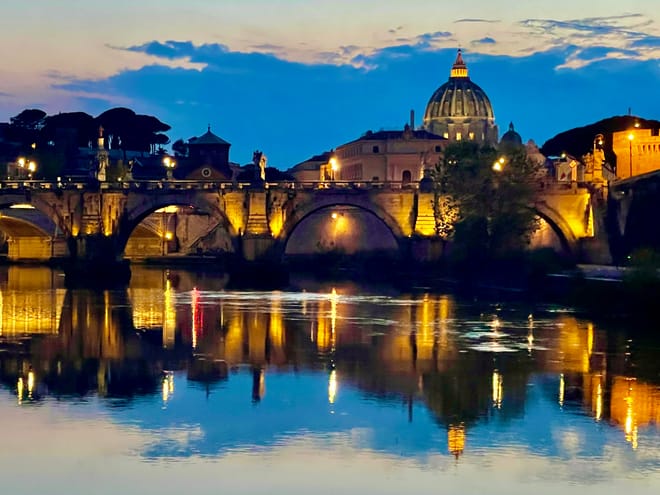 Rome by Night Private Golf Cart Tour with Pick-Up & Drop-Off