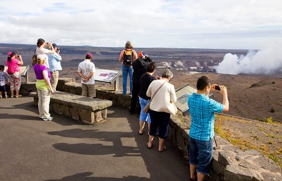 From Big island Hilo Volcanoes and Waterfalls Shared Tour