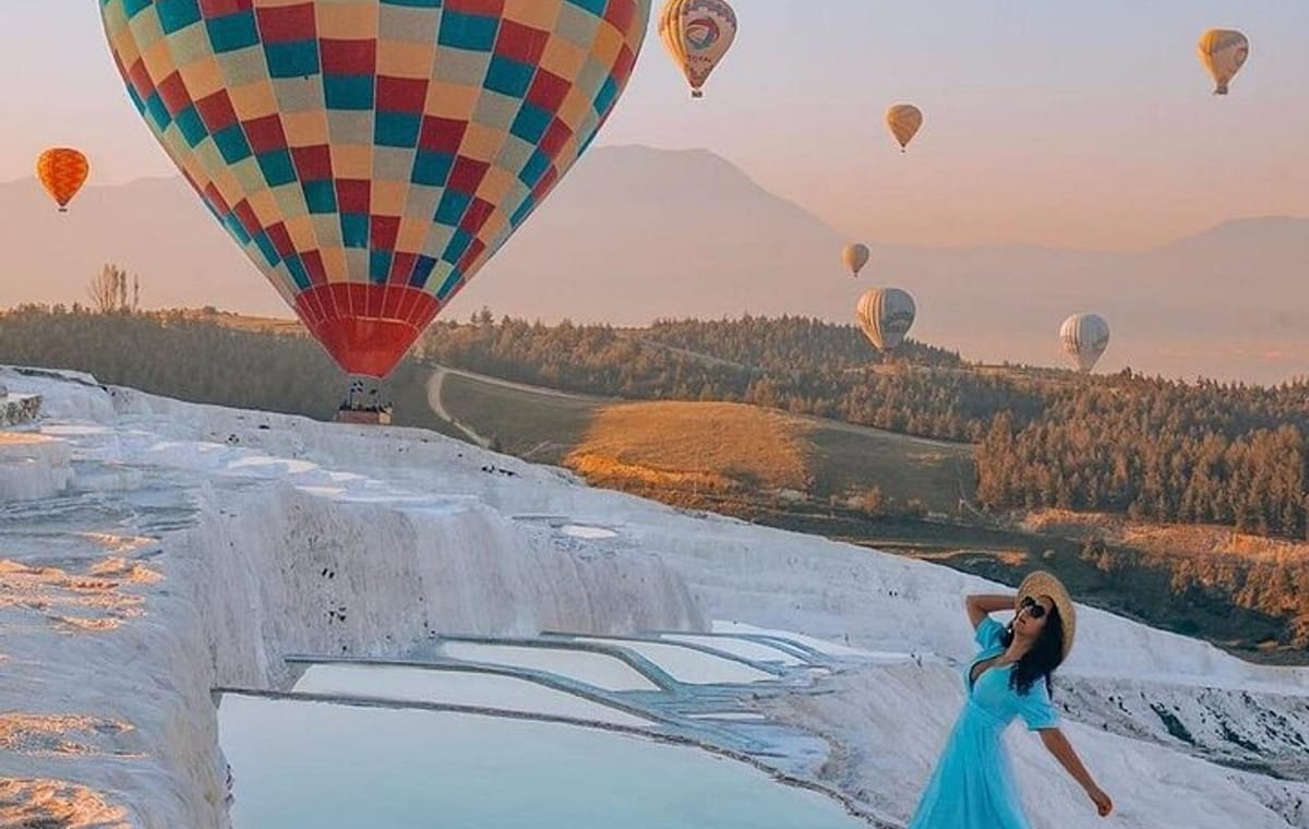 Pamukkale Hierapolis And Hot Air Balloon Tour From Kemer