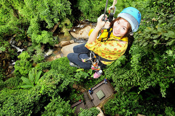 Zipline Adventure and Sticky Waterfall Tour in Thailand