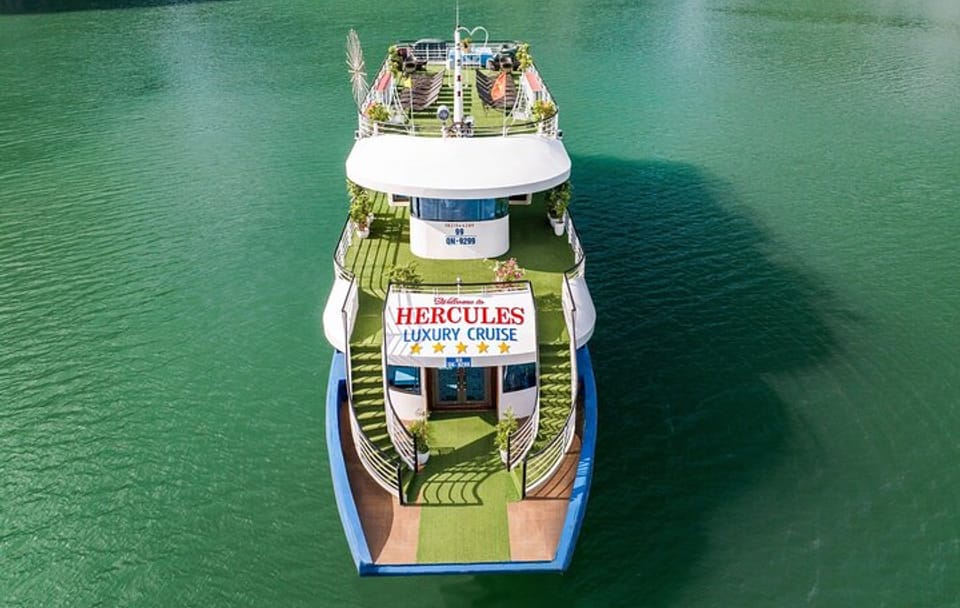 Hercules Cruise Luxury Day Tour in Halong Bay from Harbor