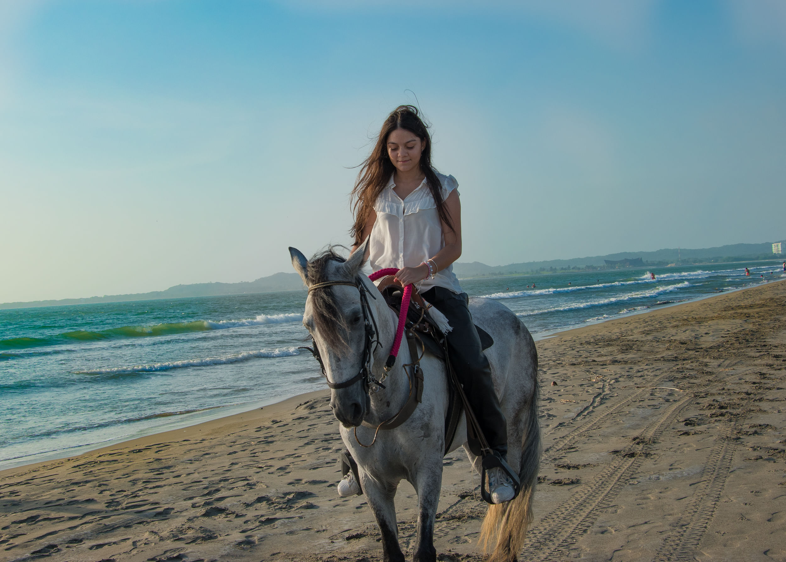 Cabalgata en Caballo de Paso fino en la playa