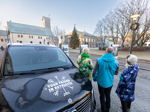 A guide from Your Friend in Reykjavik sharing the history of Reykjavik during the Private 3 Hour Driving Tour