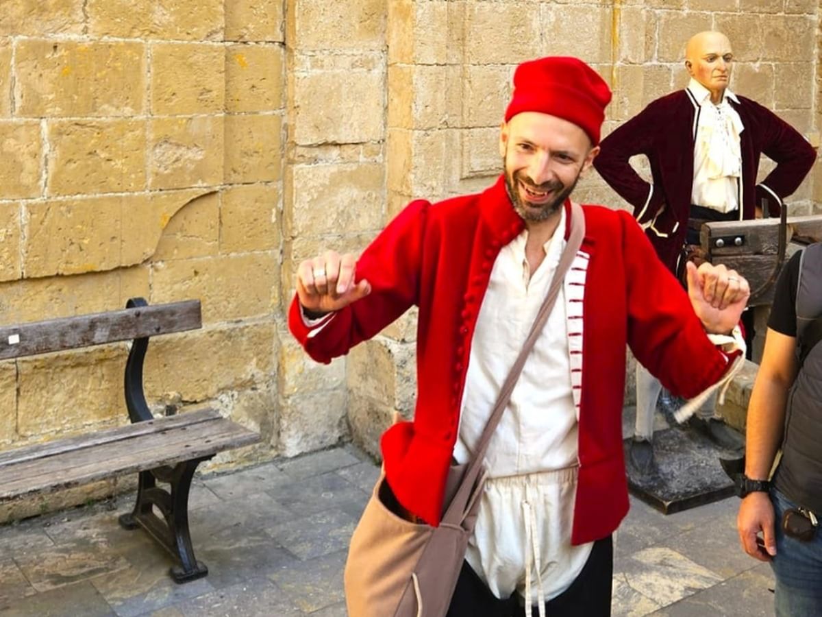 Re-live the time as your guide portrays a real character who once roamed the medieval streets of Mdina