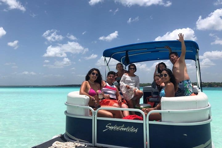 Bacalar Seven Color Lagoon Boat Adventure with Grill Option  4