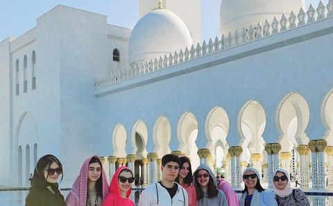 Abu Dhabi Grand Mosque and Louvre Museum Tour from Dubai